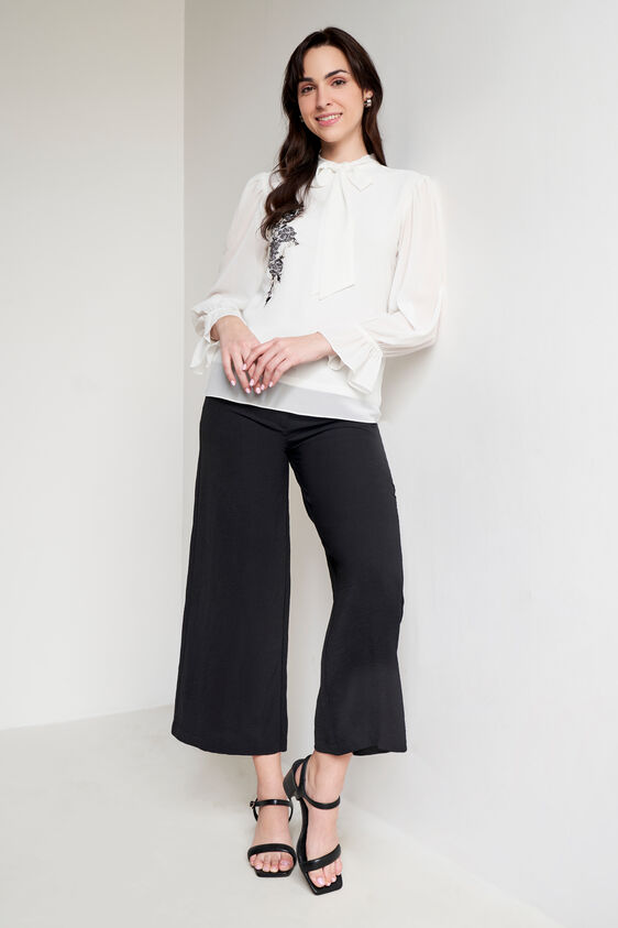 White Embellished Top, White, image 4